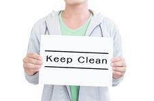 Keep Clean Stock Photography