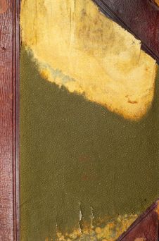 Old Green Book Cover Close Up Royalty Free Stock Photography