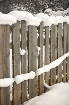 Frozen Fence Royalty Free Stock Photography Frozen Fence Royalty Free Stock Photography
