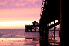Pier At Sunset Royalty Free Stock Images Pier At Sunset Royalty Free Stock Images