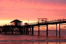Pier At Sunset Royalty Free Stock Images Pier At Sunset Royalty Free Stock Images