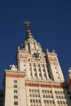 Building Of The Moscow State University M.Lomonos Royalty Free Stock Photo Building Of The Moscow State University M.Lomonos Royalty Free Stock Photo
