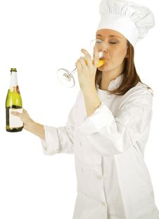 Drinking Champagne Royalty Free Stock Photography Drinking Champagne Royalty Free Stock Photography