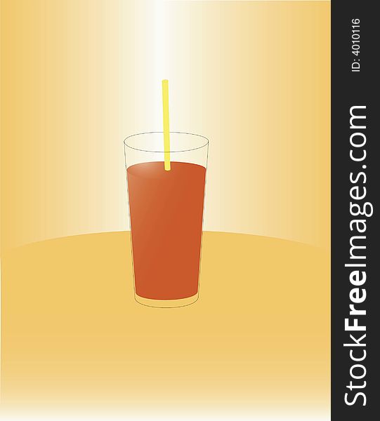 a glass with orange juice. a glass with orange juice