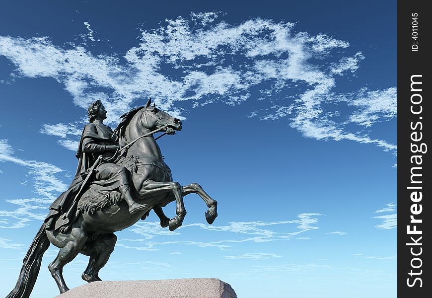 Monument of Peter the First - St.Petersburg , Russia. Monument of Peter the First - St.Petersburg , Russia