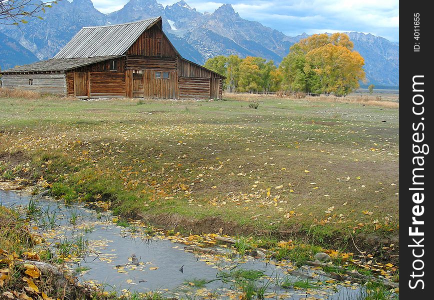 Remnants of an old Mormon colony, Grand Teton National Park, Wyoming. Remnants of an old Mormon colony, Grand Teton National Park, Wyoming.