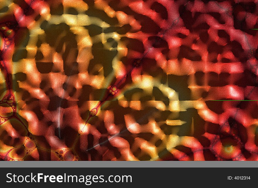 Autumn Leaves Digitally Generated Fractal Background. Autumn Leaves Digitally Generated Fractal Background