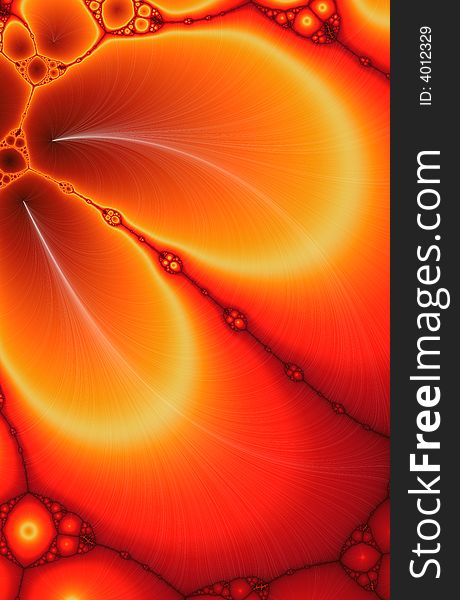 Digital Cell Theory Fractal Background