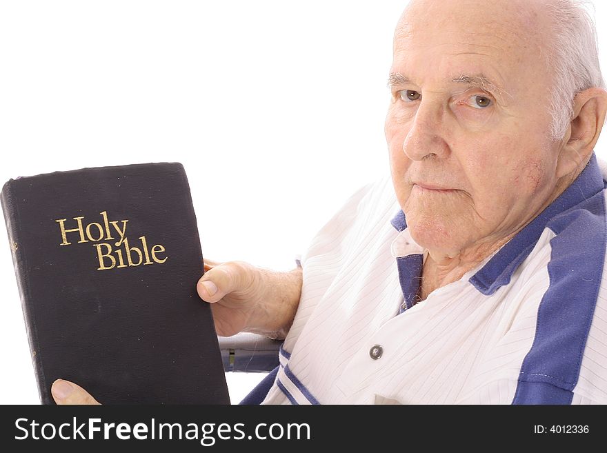 Grandfather With A Bible