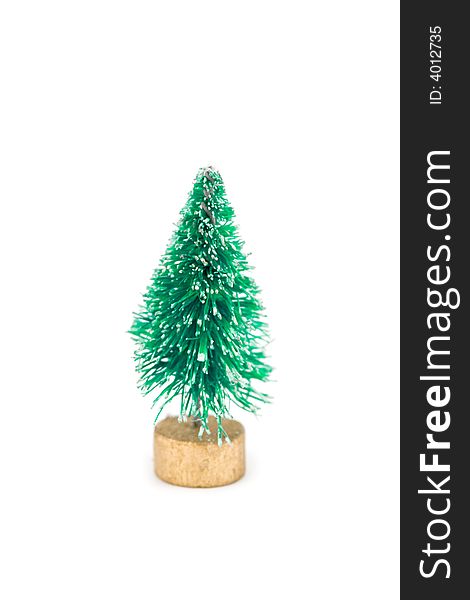 Miniature Fake Flocked Christmas Tree