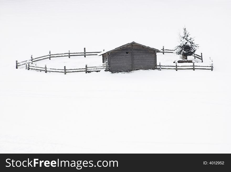 Ski resort in Soell (Austria), local scenics and architecture