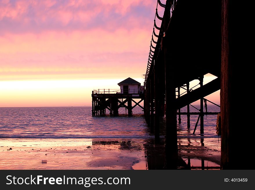 Pier At Sunset