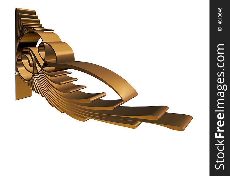Modern design of a victorian bracket in 3D Unique