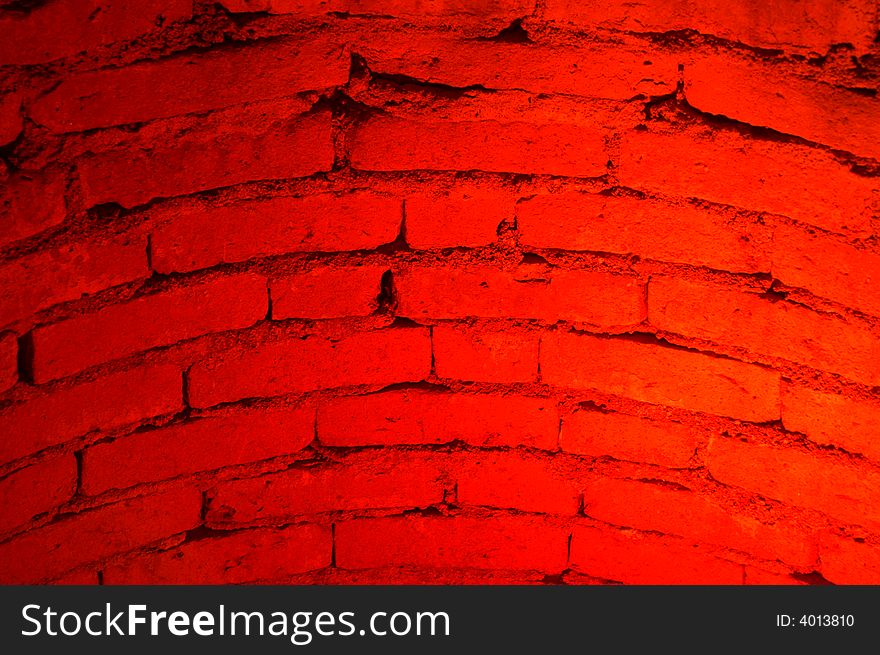 Red bricks wall for background. Red bricks wall for background