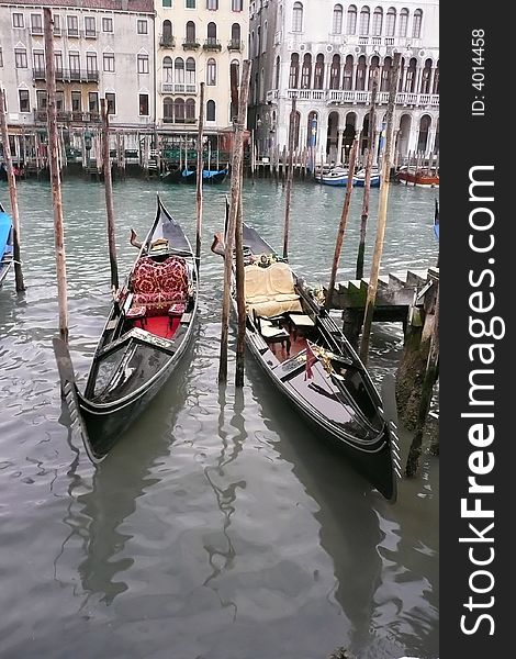 Gondolas Of Venice Italy