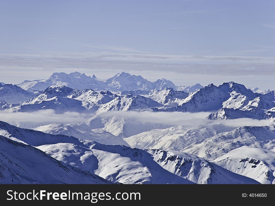 Sunny peaks in the Tirolean Alps. Sunny peaks in the Tirolean Alps