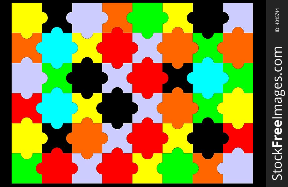 Illustration of an incomplete puzzle