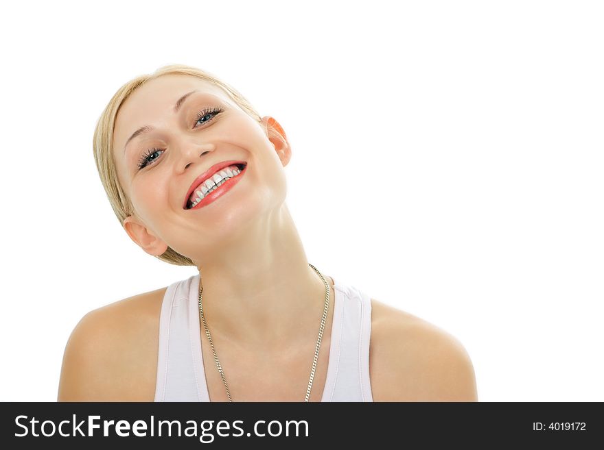 Fitness young woman with smile