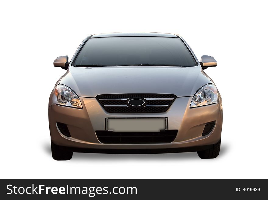 Car-metallic ford isolated on a white background