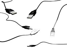 Pack Of USB Cable Stock Images Pack Of USB Cable Stock Images