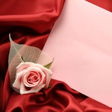 Valentine Card - Red And Pink Royalty Free Stock Photography Valentine Card - Red And Pink Royalty Free Stock Photography