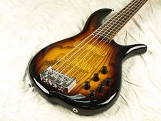Bass Guitar Glowing Grain 2 Royalty Free Stock Image Bass Guitar Glowing Grain 2 Royalty Free Stock Image