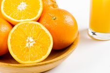 Oranges With A Glass Of Orange Juice Stock Photos Oranges With A Glass Of Orange Juice Stock Photos
