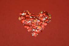 Heart From The Splinters Stock Photography Heart From The Splinters Stock Photography