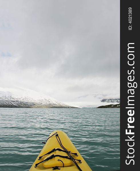 View of Jostedalsbreen glacier in norway