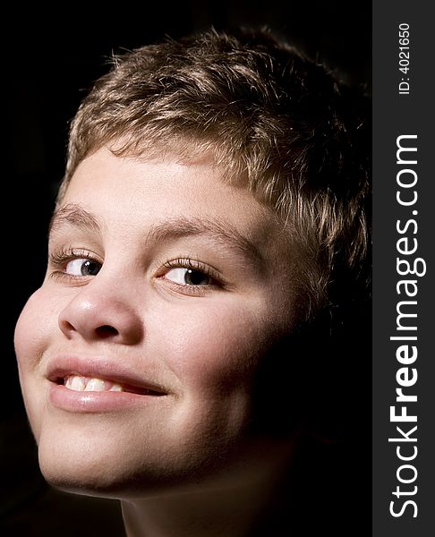 High key portrait of a young boy smiling. See my portfolio for more from this model. High key portrait of a young boy smiling. See my portfolio for more from this model.