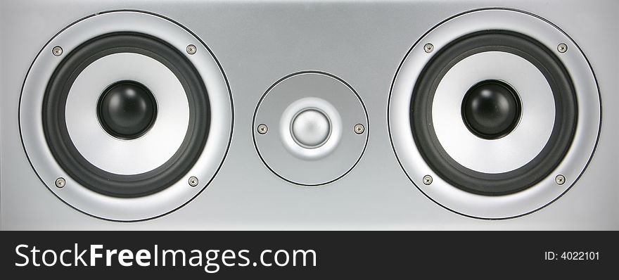 A center channel speaker system. A center channel speaker system