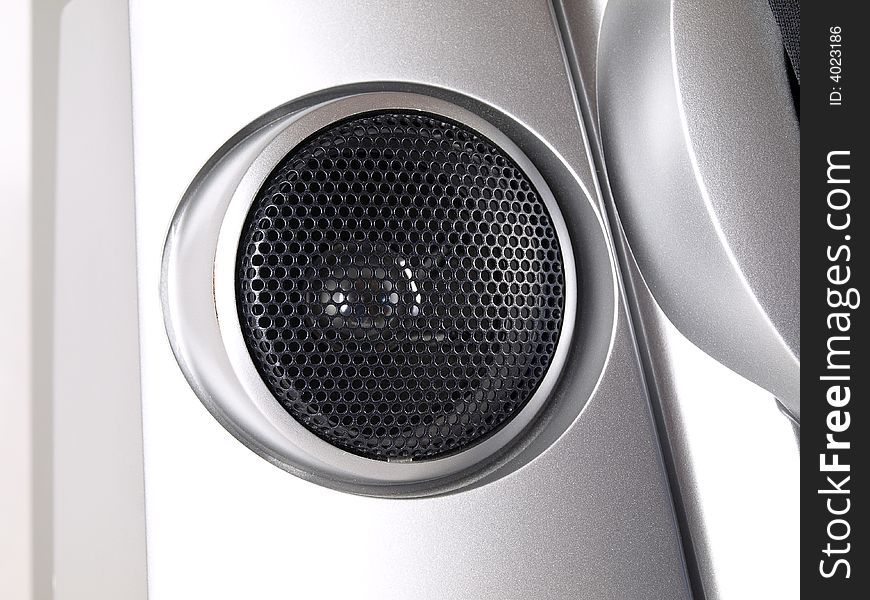 Silver Boom Box Stereo Tweeter