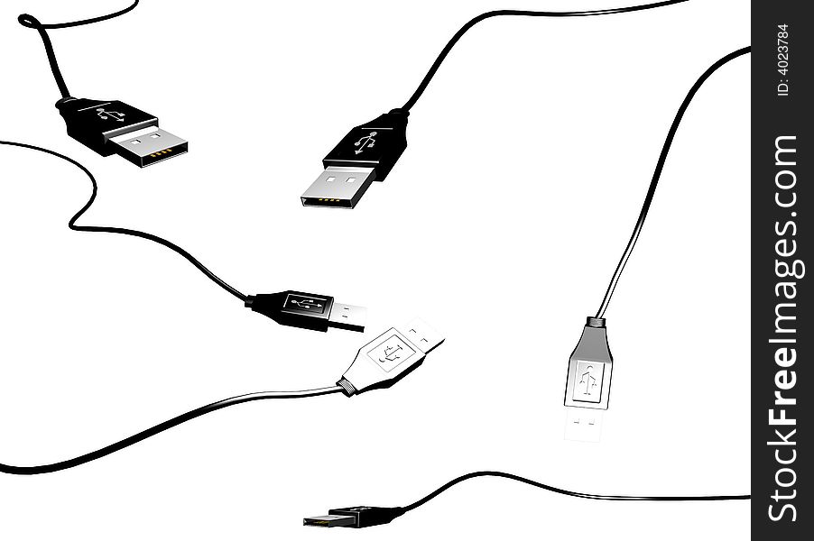 Pack of USB cable
