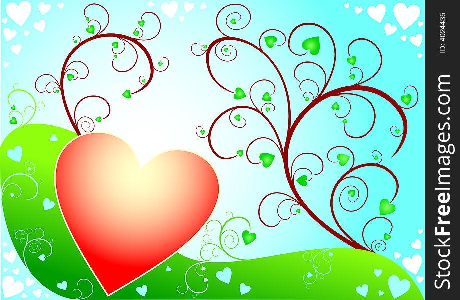 Sunny Valentines Day Background