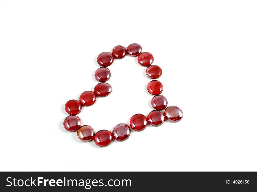 Red heart as a symbol of St Valentine Day
