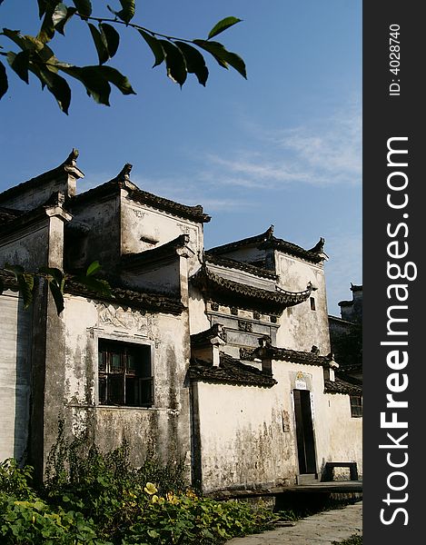 An ancient village named xidi, resident's home building. An ancient village named xidi, resident's home building