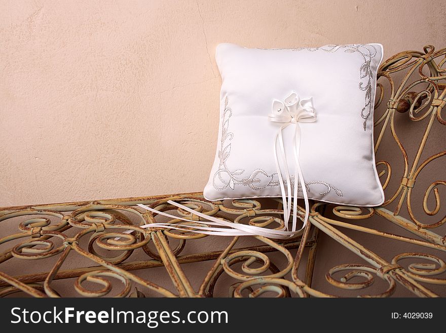 White Ring Pillow