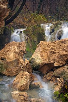 Waterfall In Bulgarian Forest Royalty Free Stock Images
