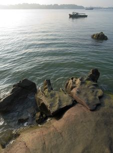 Rocky Shore Royalty Free Stock Photo Rocky Shore Royalty Free Stock Photo