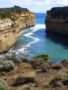 Rugged Coastline, Great Ocean Road Royalty Free Stock Photo Rugged Coastline, Great Ocean Road Royalty Free Stock Photo