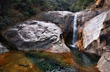 Chinese Waterfall Royalty Free Stock Photography Chinese Waterfall Royalty Free Stock Photography
