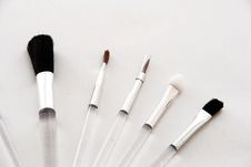 Brushes For Makeup Royalty Free Stock Images