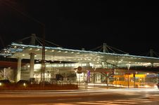 Train Station By Night Royalty Free Stock Image Train Station By Night Royalty Free Stock Image