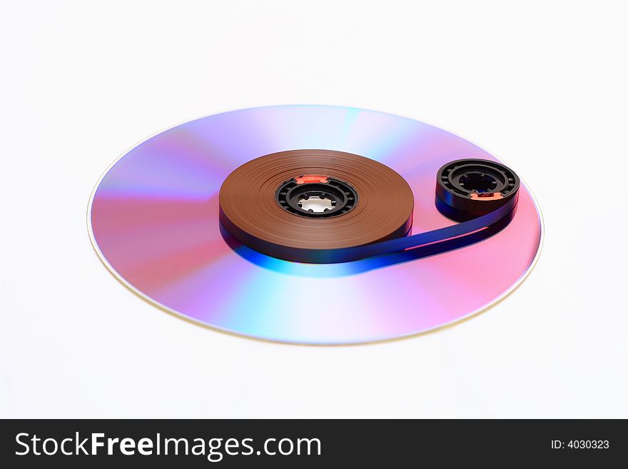 Audio a film placed on a CD. Audio a film placed on a CD