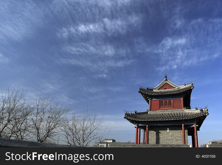 Pavilion over city gate