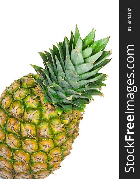 Single pineapple isolated on white background. Single pineapple isolated on white background
