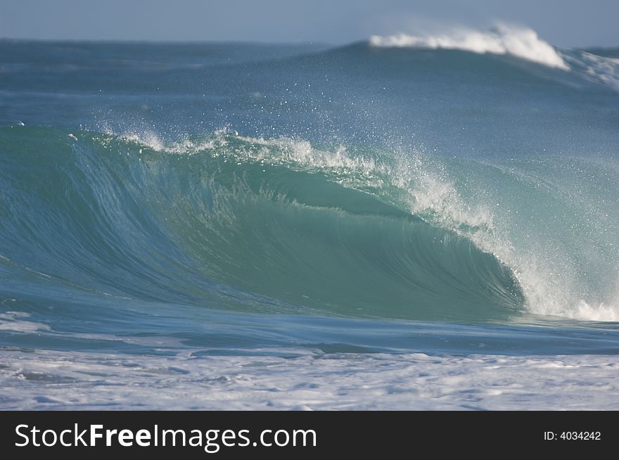 Giant wave breaking on the north shore of oahu. Giant wave breaking on the north shore of oahu