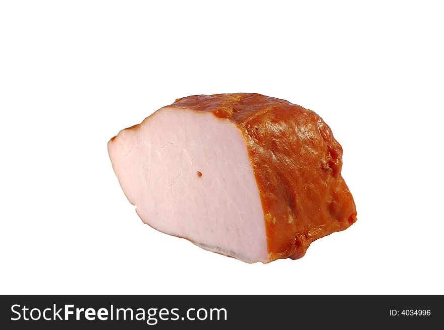 Ham isolated on a white background