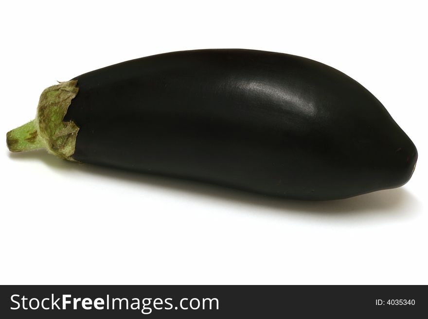 Eggplant on a white background