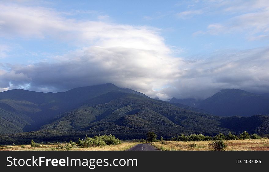 A pice of romanian mountains, Fagarasi Mountains in Transfagarasan, near Sibiu